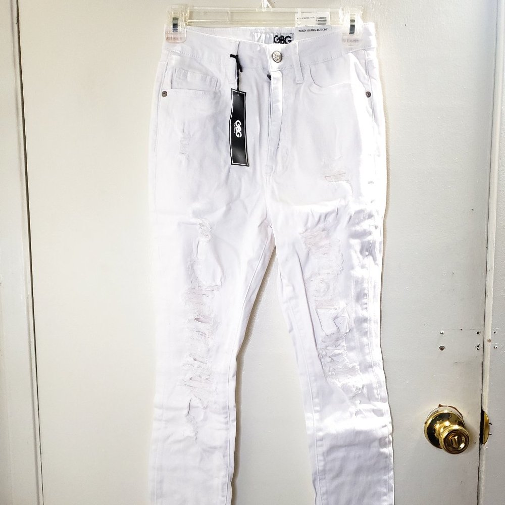White Distressed Jeans